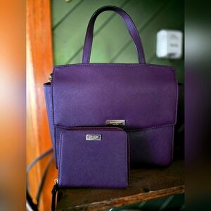 Kate Spade Purple Women's Bag and Wallet Set, Crossbody